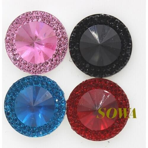 30pcs/lot Size 12mm Multi Color Round Shape Flatback Scrapbooking for phone/wedding Resin Beads