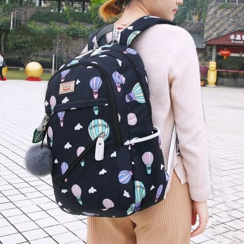 35L Female Shoulder Bag Rucksacks Backpack Fashion Cartoon Women Backpack Teenage Girls Schoolbags Student School Backpack