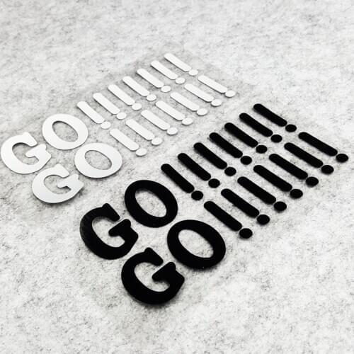 NO.S395 Motorcycle Racing Rossi Fleet GO!!!!!!! Waterproof Motocross Windshield Helmet Fuel Tank Car Stickers and Decals