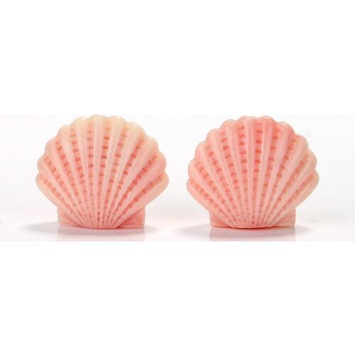 New Arrival Pink Conch Shell Carved Shell Earrings beads, 24X21X10mm, 7.4g
