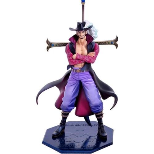 ONE PIECE Hawkeye Dracule Mihawk Can Change Hands 26CM Statue PVC Action Figure Collectible Model Toys F87