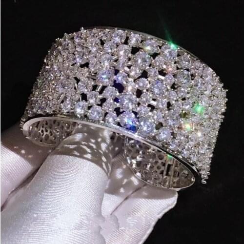 Vecalon Bracelets With Diamonds