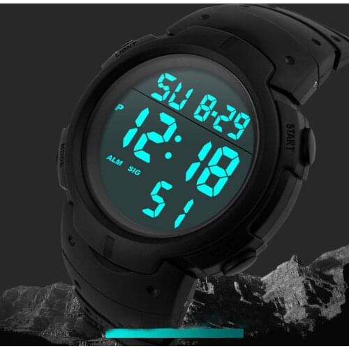 Waterproof LCD Digital Childrens Watches Sport Wrist Watch Women Men Unisex Electronic Clock Fashion Wristwatch Boys Girls Gift