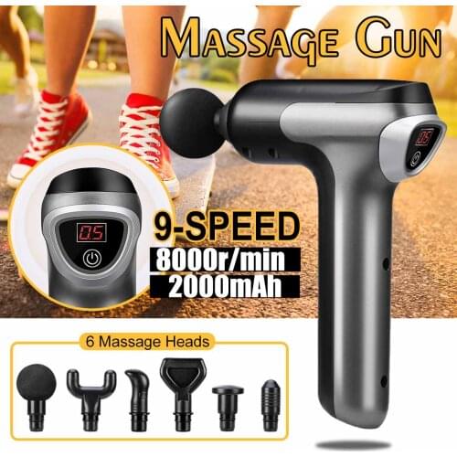 High Power Muscle Massage Gun High Speed Vibration Massager TherasGun After Fitness Decompose Lactic Acid Relief Pain Relax Body