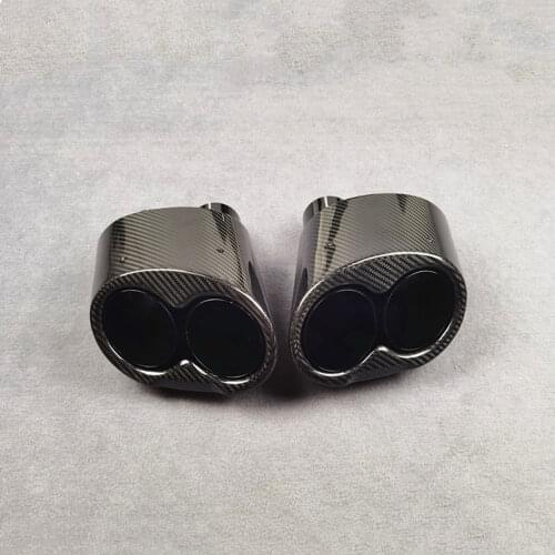 1 Pair For Akrapovic Exhaust Pipe For AUD-I RS3 RS4 RS5 RS6 RS7 RS8 Double/Single Tube Car Accessories Nozzles Muffler Tip
