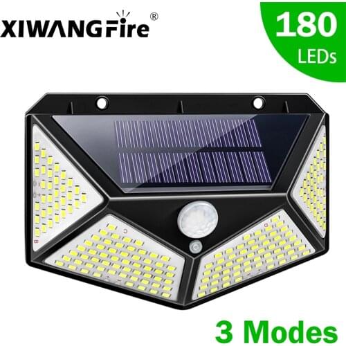 114 100 LED Solar Light Outdoor Solar Lamp with Motion Sensor Solar LED Light Waterproof Sunlight Powered for Garden Decoration