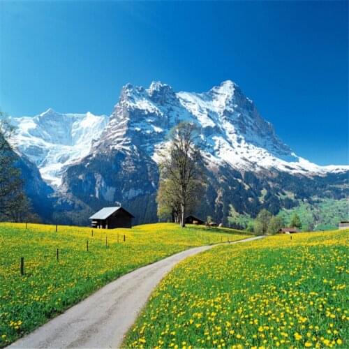 Beibehang Custom 3d mural wallpaper Modern three-dimensional bedroom TV backdrop Swiss Alps scenery 3d photo wallpaper