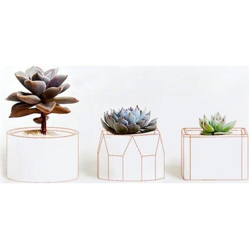 3x Flower Pot Resin Art Moulds DIY Soap Candle Casting Jewelry Box