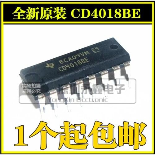 5/PC NEW Brand New Original Authentic Product Cd4018be Cd4018 Direct Plug Dip16 Ti Import Can Be Directly Ordered