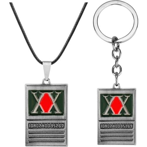 Anime Trinket Jewelry Necklace HUNTER x HUNTER GON FREECSS License Pendants Necklaces Link Chain Choker Gift