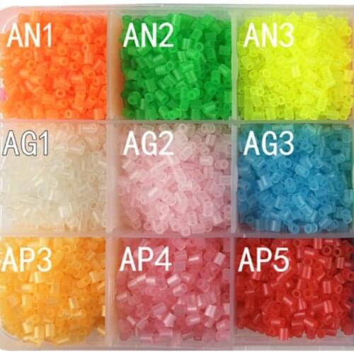 1000pcs/Bag 2.6mm Hama Beads Transparent Special Crystal Color EVA For Toy Kids Craft DIY Handmaking Perler Fuse Beads