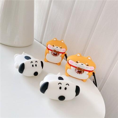 Earphone Headphone Case For Airpods pro 3 Case Silicone Cute Donuts Dog Cartoon Cover For Apple Air pods 2 Earbuds Earpods Case