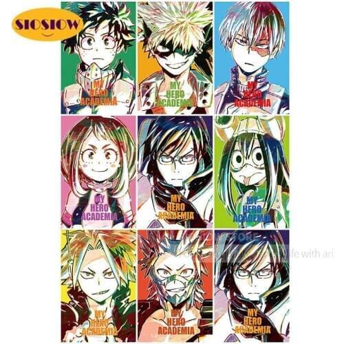 DIY Diamond Painting My Hero Academia Full Square Japanese Anime Role Pictures Embroidery Cross Stitch Kit Art Craft Wall Decor