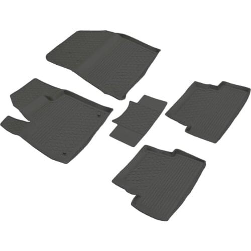 Citroen C5 AirCross Refref 4D Pool Designed Rubber Car Floor Mat 2019 and Present Black