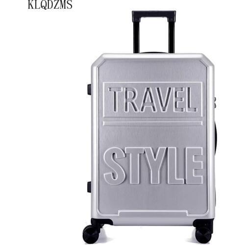 KLQDZMS 20 ''24 inch PC travel trolley luggage carry on rolling luggage for traveling men women luggage bag