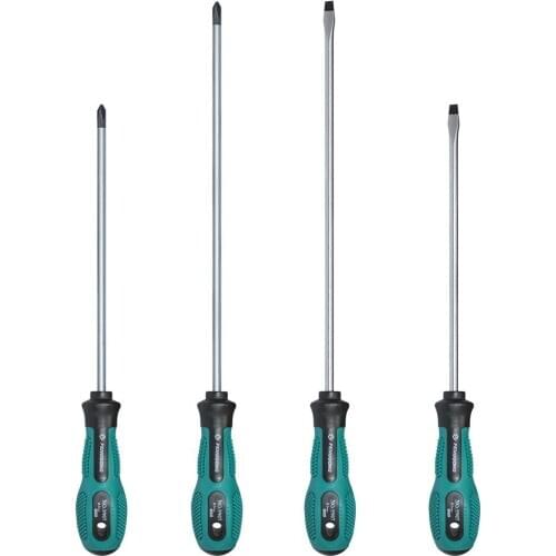 Electrician Professional Insulation Magnetic Multipurpose Electrician Insulated Screwdriver Screw Driver (200mm/Straight)