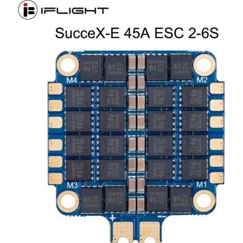 IFlight SucceX-E 45A 2-6S BLHeli_S 4-in-1 ESC 40*43mm support DShot DShot150/300/600/MultiShot/ OneShot for FPV racing drone kit