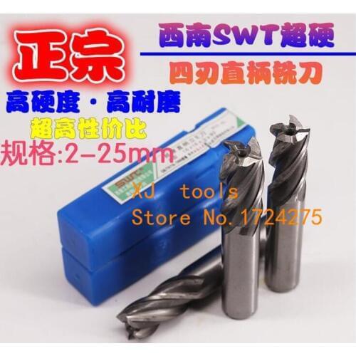 Free Shipping 2PCS 4F 15mm-20.0mm high speed steel straight shank vertical milling cutter milling cutter of end milling cutter