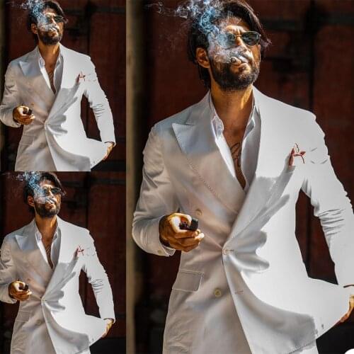 Handsome Solid Mens Tuxedos Slim Fit Peaked Lapel Blazer Wedding Party Prom Daily Casual 1 Piece Jacket