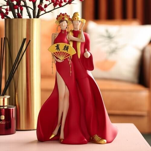 Chinese style creative national tide home furnishings, wedding gifts for couples, wedding products, wedding room decoration