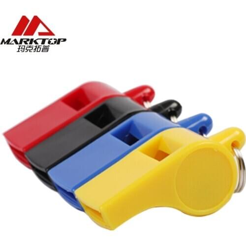 Marktop Whistle Plastic Soccer Football Basketball 1 Pc Gym Hockey Convenient Sports Referee Whistle Survival Outdoor M0062