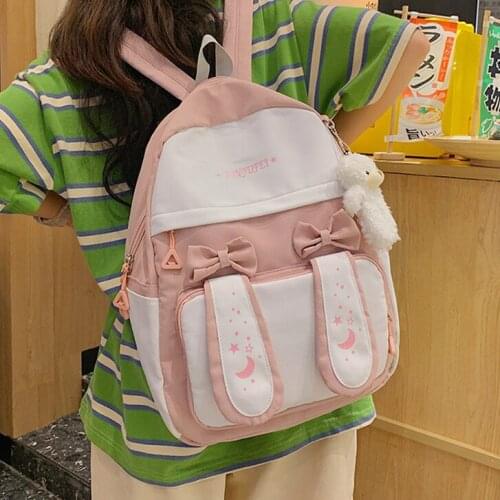 Cute Girls Schoolbag Women Anti Theft Nylon Backpack Preppy Style Bag Rucksack Female Student Backpacks Casual Lady Mochila Pack