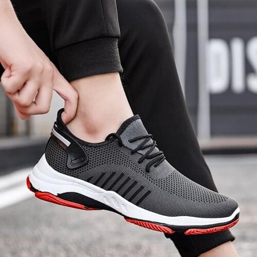 Fashion 2020 Men Vulcanize Shoes Casual Shoes Comfort Sneakers Non-slip Male Mesh Tenis Masculino Plus Size 39-45