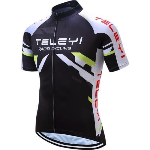 Teleyi Mens Ropa Ciclismo Cycling Jersey Men Breathable Summer Bike Jersey Shirt Quick Dry Bicycle Clothes Cycling Clothing