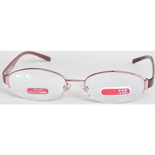 Semi-rim fashion TR90 Super light ladies Frame Spectacle Reading Glasses +4.5 +5 +5.5 +6 +6.5 +7 +7.5 to +13 Ochki dlya chteniya