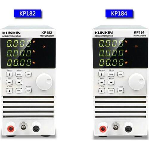 KUNKIN KP182/KP184 Single Channel Electronic DC Load meter 200W/150V/20A 400W/150V/40A Battery capacity power test aging