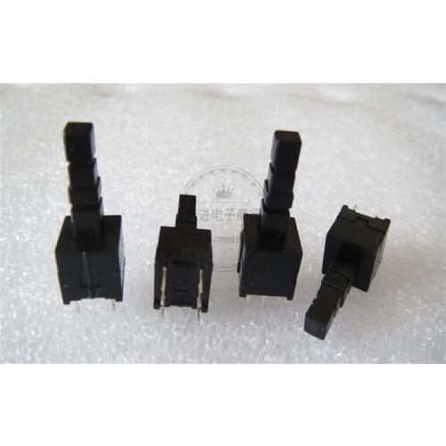 Original new 100% double row 6pin self-resilient reset 8.5*8.5*22MM mixer button key unlocked power switch