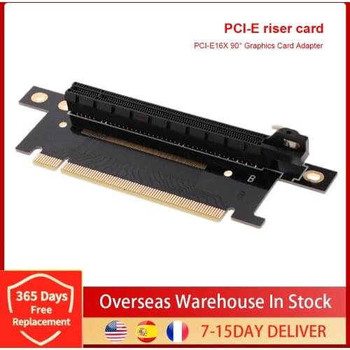PCIE 16X Riser Card PCI Express Graphics Card 90 Degree Adapter Card For Motherboard Laptop Desktop Computer Home Office