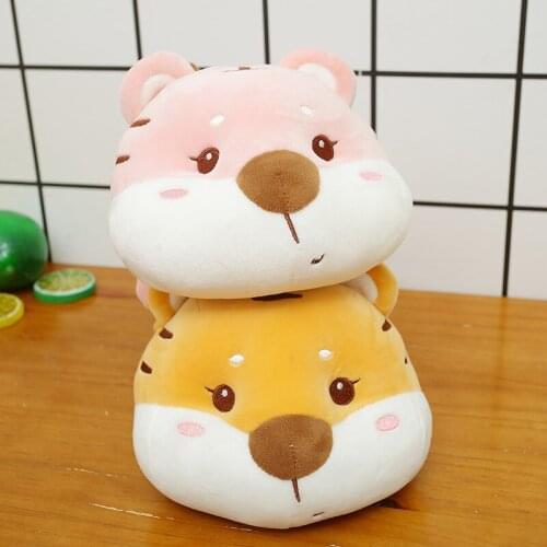 26/35cm Cartoon Tiger Plush Toys Pink Yellow Stuffed Cute Animal Pillow Kawaii Dolls for Baby Kids Accompany Present Birthday
