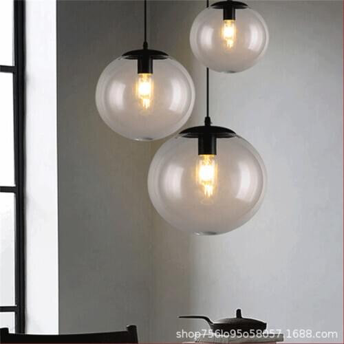 Nordic deco maison lustre pendente iron Home Decoration E27 Light Fixture restaurant LED pendant lights hanging lamp
