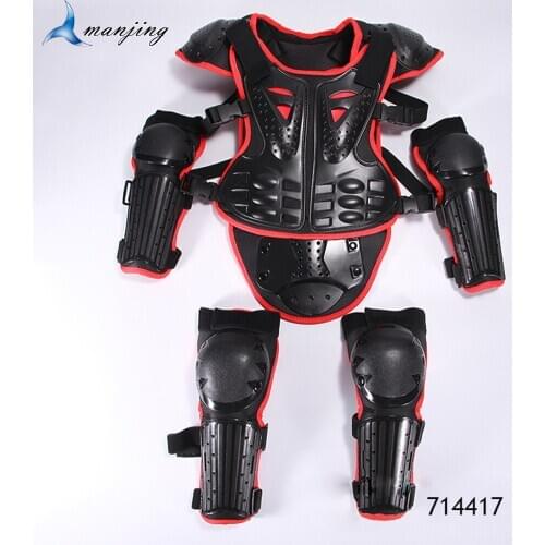 Full Body Armor Children Cycling MTB Motocross Protect Vest armour Chest Spine Guard Baby Knee Elbow armor Latka