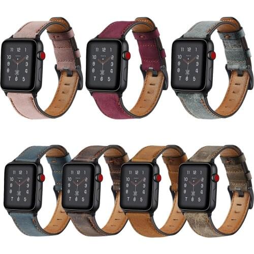 Genuine leather loop strap for apple watch band 42mm 44mm 38mm 40mm for iwatch watchband for apple watch 6 5 4 3 2 1 44 mm 42 mm