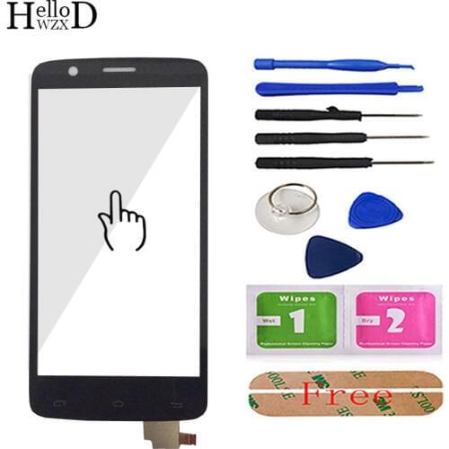 Touch Screen For Fly IQ4409 4409 Touch Screen Digitizer Panel Glass Front Glass Sensor Flex Cable Repair Parts Tools Adhesive