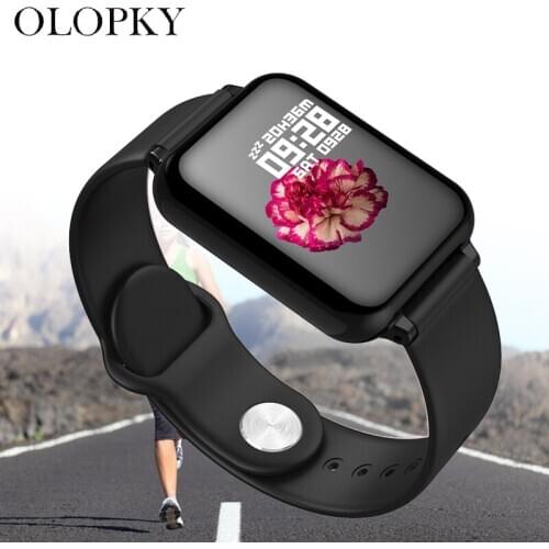 Smart Watch Women Color Screen IP67 Waterproof Sports For Iphone Smartwatch Heart Rate Monitor Blood Pressure Functions For Men