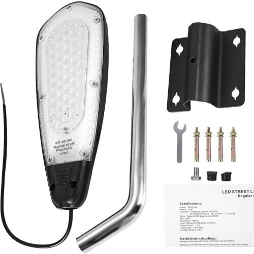 Outdoor 20W 48 LED Street Road Light Lamp Waterproof Wall Post Lights Suitable For Using In Roads Gardens Yards Parking Lots