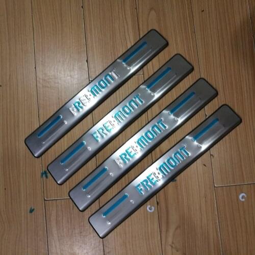 High-quality stainless steel car threshold guard anti-scratch protection car accessories For FIAT Freemont 2012-2014