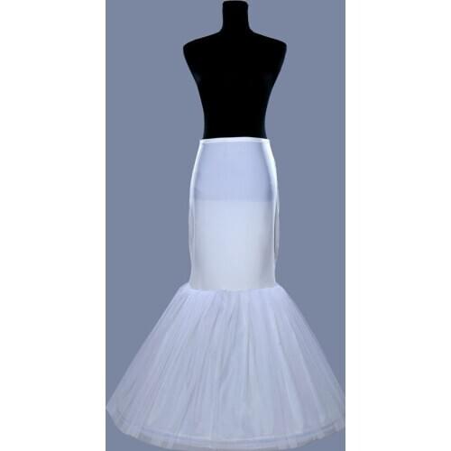 YiMinpwp Mermaid Wedding Petticoat Bridal Accessories Trumpet Underskirt Crinoline Petticoats for Wedding Dresses Tulle Cheap