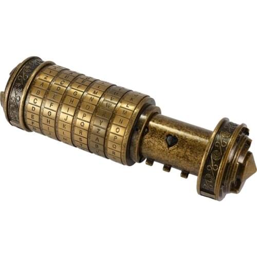 ABSF Retro Mini Cryptex Lock,Birthday Valentine Gift Box Cylinder Lock Alphabet Locks,Romantic Secret Birthday Gifts