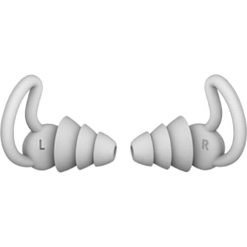 1Pair 2/3 Layer Soft Silicone Ear Plugs Tapered Noise Reduction Earplugs Sound Insulation Ear Protector