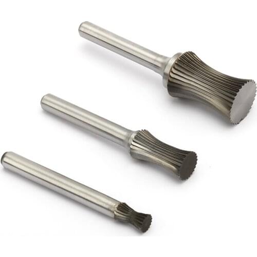 Noreturn 1pcs Rotary file Tungsten Steel Milling Cutter Carbide Wood Carving Grinding Head U-shaped Concave Arc File Size6-16mm