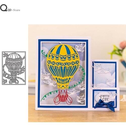 2021 Hot Air Balloon Border Mold Cutting Dies New Dies Scrapbooking Mold Cut Handmade Tools DIY Craft Decoration Metal Die Cuts