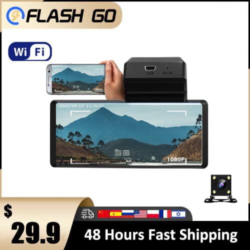 Car DVR Video Recorder WIFI&APP Smart DVR Dash Camera Rear View 3.16" Inch 1080P HD WDR G-sensor Night Vision Dash Cam