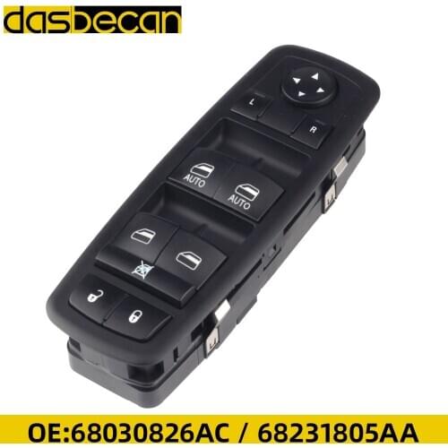 Dasbecan Electric Master Power Window Switch For Chrysler 300 C S 200C S Dodge Charger Car accessories 68030826AC 68231805AA