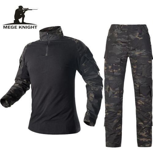 Mege Army Military Uniform Tactical Camouflage Suit Multicam Combat Shirt Pants Soldier USMC Airsoft Equipment Women Navy Seal