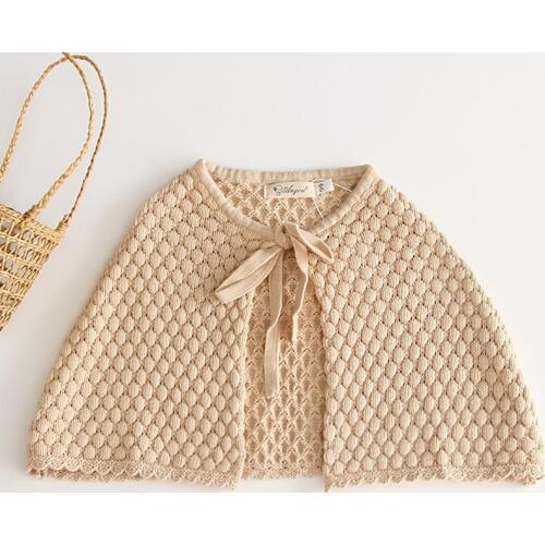Kids Cardigan Sweaters Baby knit Cape Outside Autumn Female Baby Cute Coat Baby Cloak Baby Girl Sweater Toddler Girl Clothes