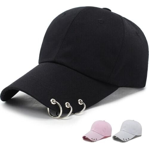 LINJW Spring Basbeall Caps for Men Women Summer Embroidery Cap with Ring Unisex Snapback Hat Hip Hop Hats Outdoor Dad Hats